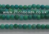 CTG440 15.5 inches 2mm round tiny natural turquoise beads wholesale