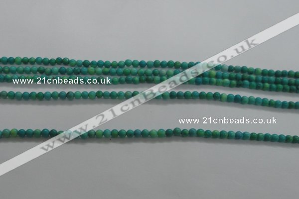 CTG440 15.5 inches 2mm round tiny natural turquoise beads wholesale