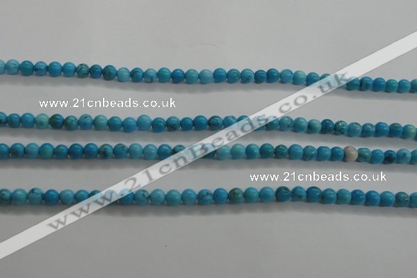 CTG441 15.5 inches 3mm round tiny natural turquoise beads wholesale