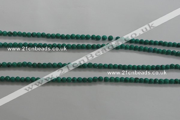 CTG442 15.5 inches 3mm round tiny natural turquoise beads wholesale