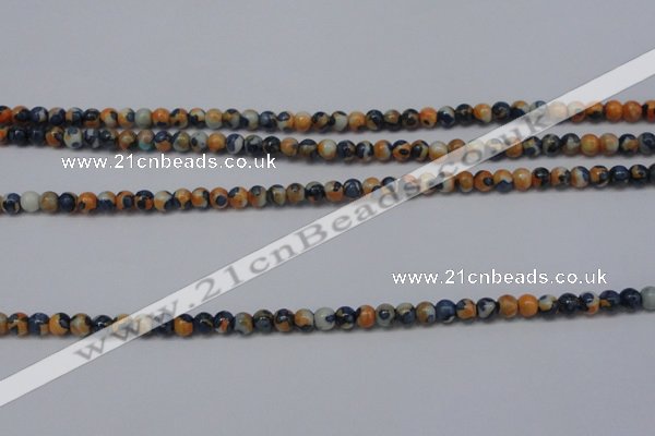 CTG452 15.5 inches 3mm round tiny dyed rain flower stone beads