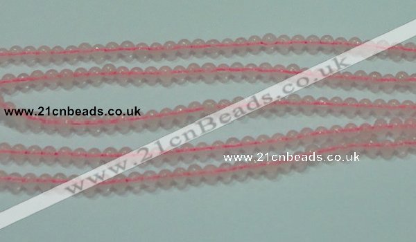 CTG49 15.5 inches 2mm round tiny rose quartz beads wholesale