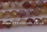 CTG514 15.5 inches 4mm faceted round tiny botswana agate beads