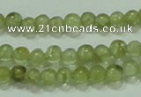 CTG55 15.5 inches 2mm round tiny olivine gemstone beads wholesale