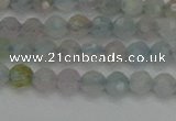 CTG550 15.5 inches 4mm faceted round tiny morganite beads