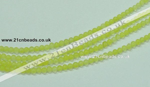 CTG58 15.5 inches 2mm round tiny dyed white jade beads wholesale