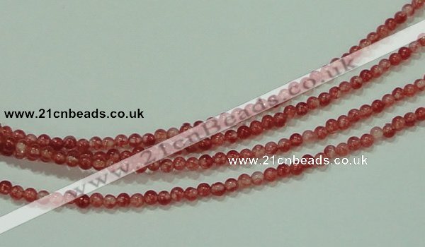 CTG59 15.5 inches 2mm round tiny dyed white jade beads wholesale