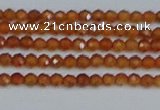 CTG615 15.5 inches 2mm faceted round orange garnet beads