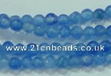 CTG62 15.5 inches 2mm round tiny dyed white jade beads wholesale