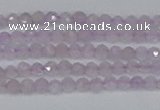 CTG621 15.5 inches 2mm faceted round lavender amethyst beads