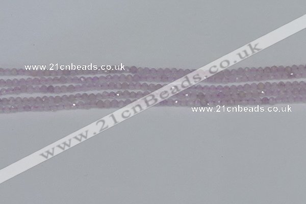 CTG621 15.5 inches 2mm faceted round lavender amethyst beads