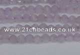 CTG622 15.5 inches 3mm faceted round lavender amethyst beads