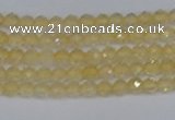 CTG623 15.5 inches 2mm faceted round citrine gemstone beads