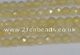 CTG624 15.5 inches 3mm faceted round citrine gemstone beads