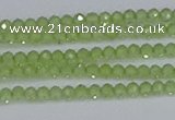 CTG629 15.5 inches 2mm faceted round peridot gemstone beads