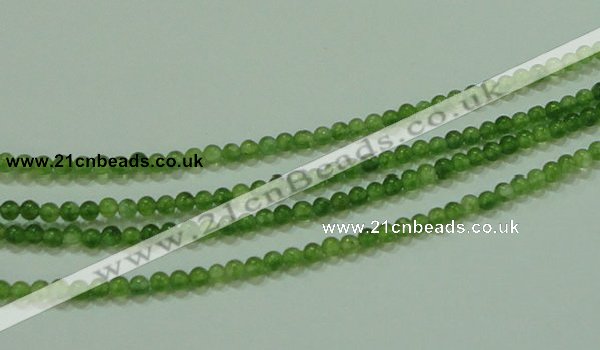 CTG63 15.5 inches 2mm round tiny dyed white jade beads wholesale