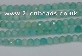 CTG647 15.5 inches 2mm faceted round Peru amazonite beads