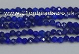 CTG649 15.5 inches 2mm faceted round lapis lazuli gemstone beads