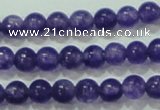 CTG65 15.5 inches 3mm round tiny dyed white jade beads wholesale