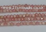 CTG653 15.5 inches 2mm faceted round Argentina rhodochrosite beads
