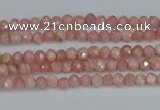 CTG653 15.5 inches 2mm faceted round Argentina rhodochrosite beads