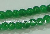 CTG69 15.5 inches 3mm round tiny dyed white jade beads wholesale