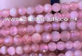 CTG715 15.5 inches 2mm faceted round tiny rhodochrosite beads