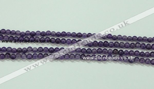 CTG73 15.5 inches 3mm round grade A tiny amethyst beads wholesale