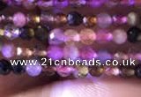 CTG730 15.5 inches 3mm faceted round tiny tourmaline beads