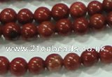 CTG75 15.5 inches 3mm round tiny red brick beads wholesale