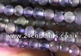 CTG751 15.5 inches 3mm faceted round tiny iolite beads wholesale