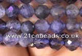 CTG756 15.5 inches 5mm faceted round tiny iolite gemstone beads