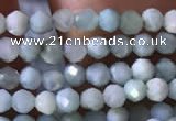 CTG768 15.5 inches 2mm faceted round tiny larimar gemstone beads