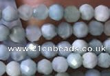 CTG769 15.5 inches 3mm faceted round tiny larimar gemstone beads