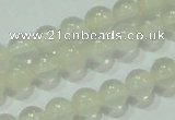 CTG79 15.5 inches 3mm round tiny white chalcedony beads wholesale