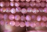 CTG810 15.5 inches 2mm faceted round tiny rhodochrosite beads