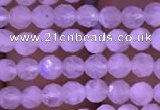 CTG831 15.5 inches 3mm faceted round tiny white moonstone beads