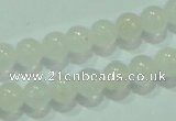 CTG84 15.5 inches 3mm round tiny white jade beads wholesale