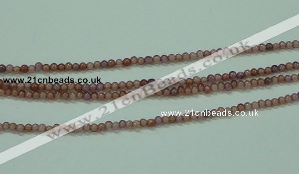 CTG89 15.5 inches 1.5mm round grade B tiny garnet beads wholesale
