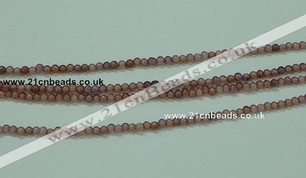 CTG89 15.5 inches 1.5mm round grade B tiny garnet beads wholesale