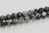 CTJ02 16 inches 6mm round black water jasper beads wholesale