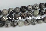 CTJ26 15.5 inches 10mm round black water jasper beads wholesale