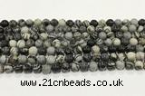 CTJ411 15.5 inches 6mm round black water jasper gemstone beads wholesale