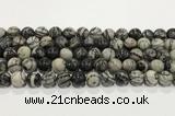 CTJ413 15.5 inches 10mm round black water jasper gemstone beads wholesale