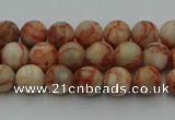 CTJ700 15.5 inches 4mm round red net jasper beads wholesale