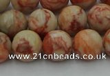 CTJ703 15.5 inches 10mm round red net jasper beads wholesale