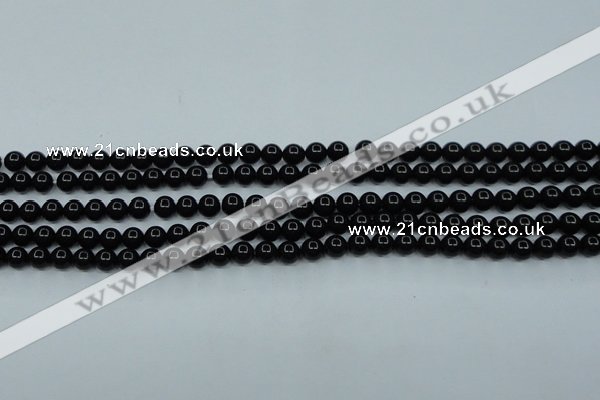 CTK01 15.5 inches 4mm round tektite gemstone beads wholesale