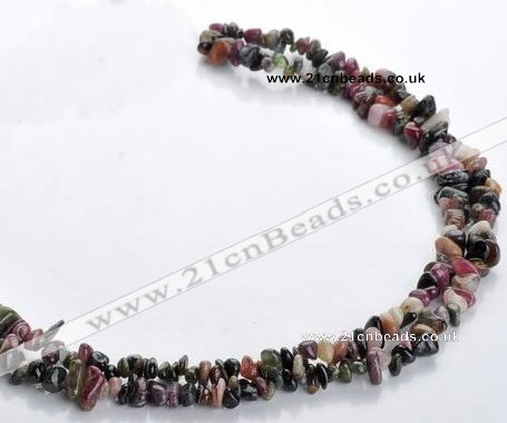 CTO05 36 inches 5*8mm freeform natural tourmaline chips beads