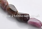 CTO08 15.5 inches 8*12mm freeform natural tourmaline beads