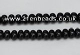 CTO119 15.5 inches 7*11mm rondelle black tourmaline beads